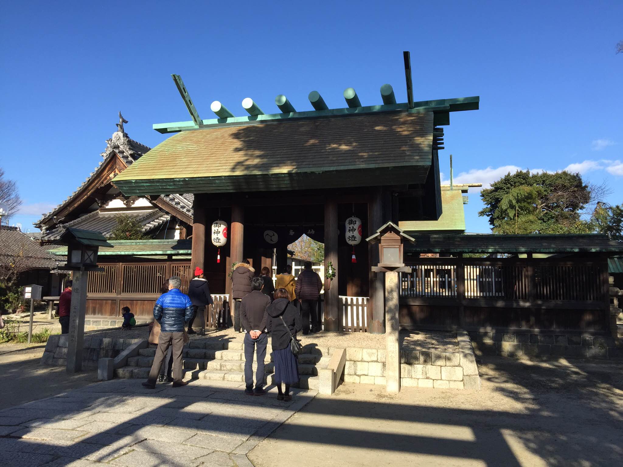 Hatsumode Toride Shrine outside