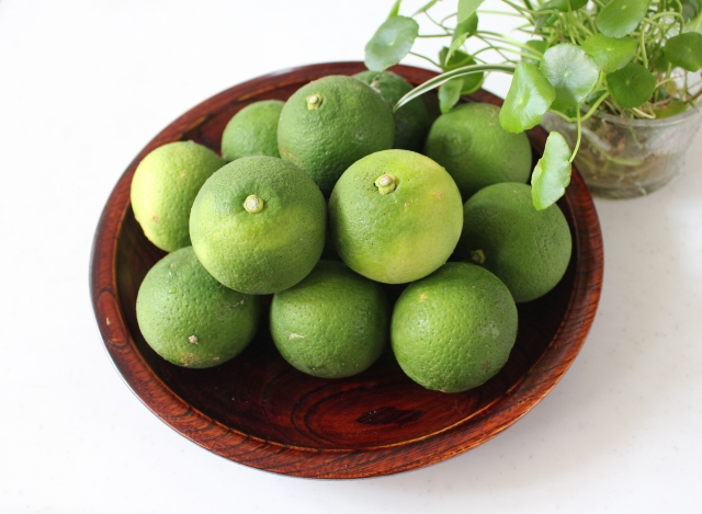 Sudachi, a kind of citrus fruit